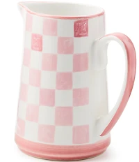 MacKenzie-Childs Check Stoneware Pitcher, 1.75 Qt.