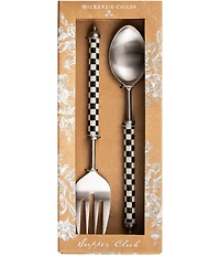 MacKenzie-Childs Check Supper Club Salad Serving Set