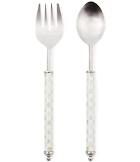 MacKenzie-Childs Check Supper Club Salad Serving Set