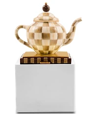 MacKenzie-Childs Check Teapot Stocking Holder