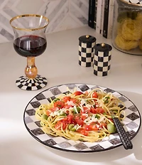 MacKenzie-Childs Check Wine Glass