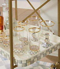 MacKenzie-Childs Check Wine Glass