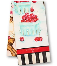 MacKenzie-Childs Cherry Bake Shop Printed Dish Towel