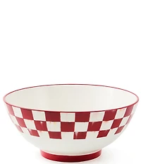 MacKenzie-Childs Cherry Check Serving Bowl