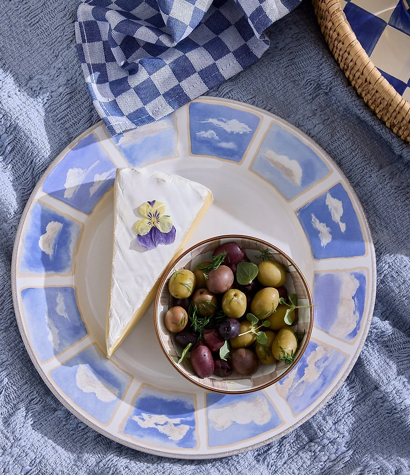 MacKenzie-Childs Cloud Watching Dinner Plate
