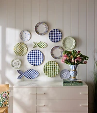 MacKenzie-Childs Cloud Watching Salad/Dessert Plate