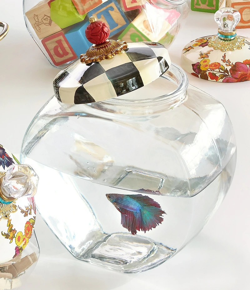 MacKenzie-Childs Cookie Jar with Courtly Check® Lid