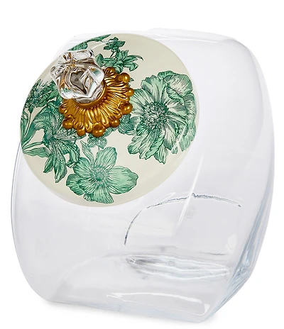 MacKenzie-Childs Cookie Jar with English Garden Lid