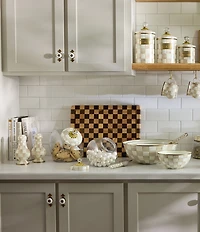 MacKenzie-Childs Cookie Jar with Check Lid