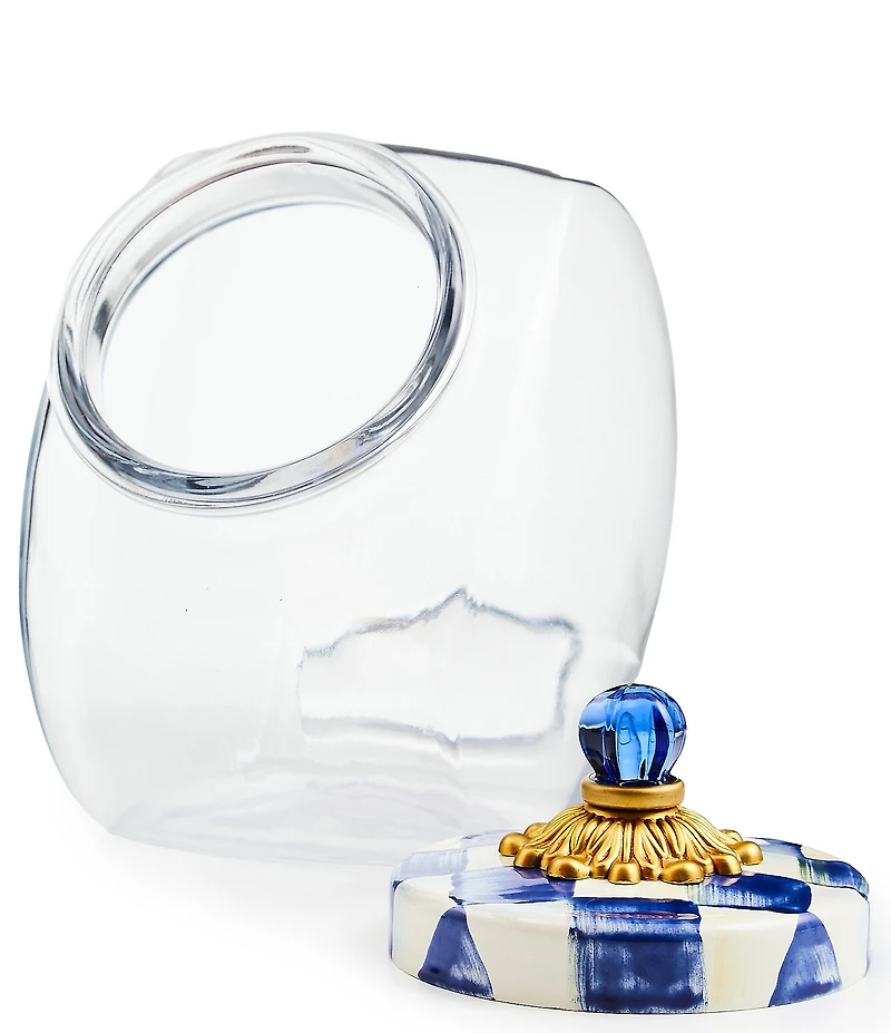 MacKenzie-Childs Cookie Jar with Check Lid