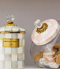 MacKenzie-Childs Cookie Jar with Check Lid