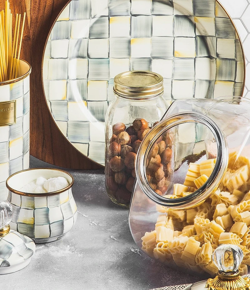 MacKenzie-Childs Cookie Jar with Check Lid