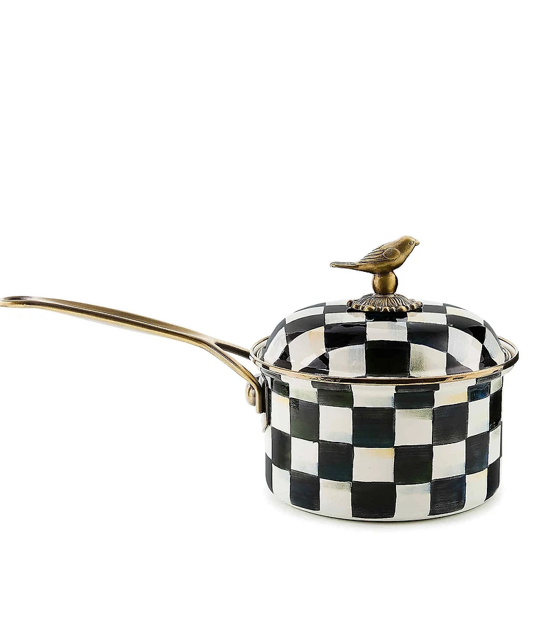 MacKenzie-Childs Courtly Check 2.5 Quart Saucepan