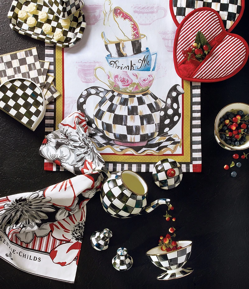 MacKenzie-Childs Courtly Check 4 Cup Teapot