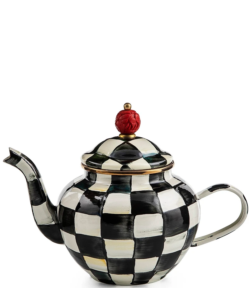 MacKenzie-Childs Courtly Check 4 Cup Teapot