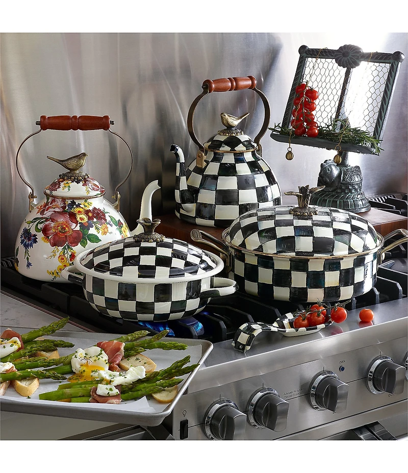 MacKenzie-Childs Courtly Check 5 Quart Casserole