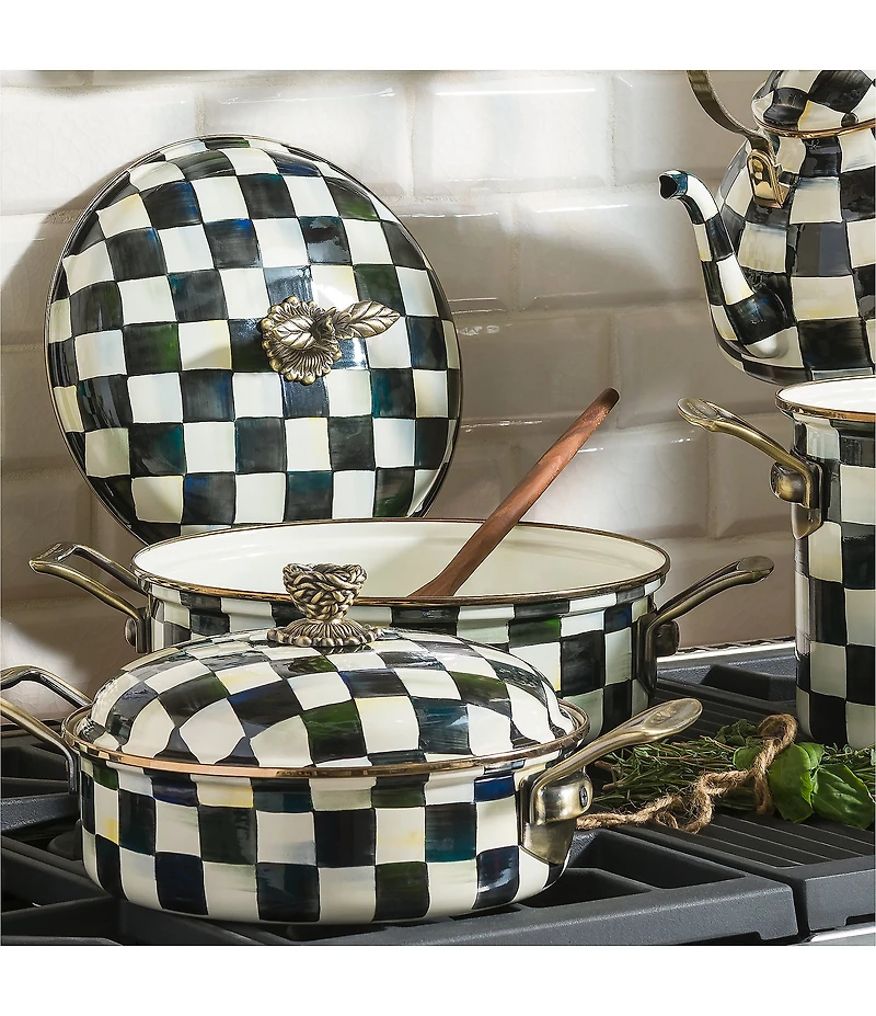 MacKenzie-Childs Courtly Check 5 Quart Casserole