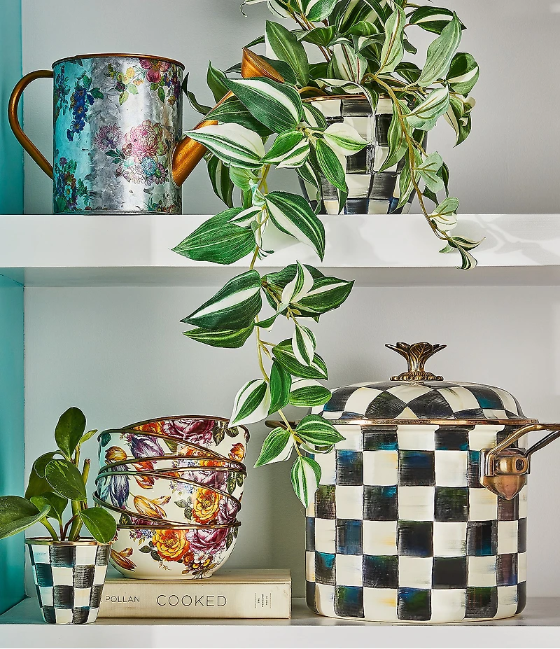 MacKenzie-Childs Courtly Check 7 Quart Stockpot