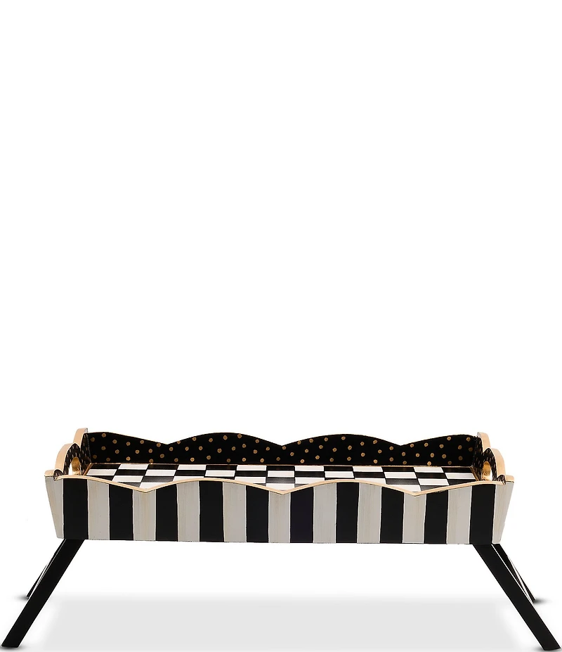 MacKenzie-Childs Check Breakfast Tray with Handles