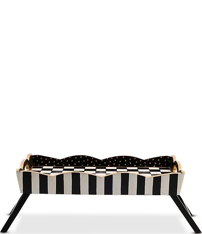 MacKenzie-Childs Check Breakfast Tray with Handles