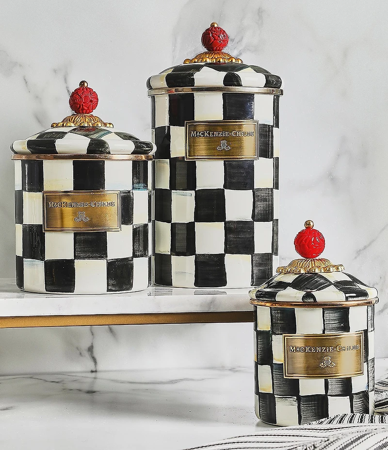 MacKenzie-Childs Courtly Check® Canister