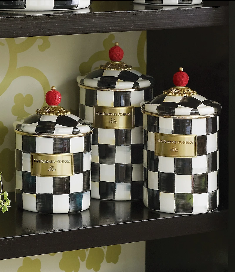MacKenzie-Childs Courtly Check® Canister