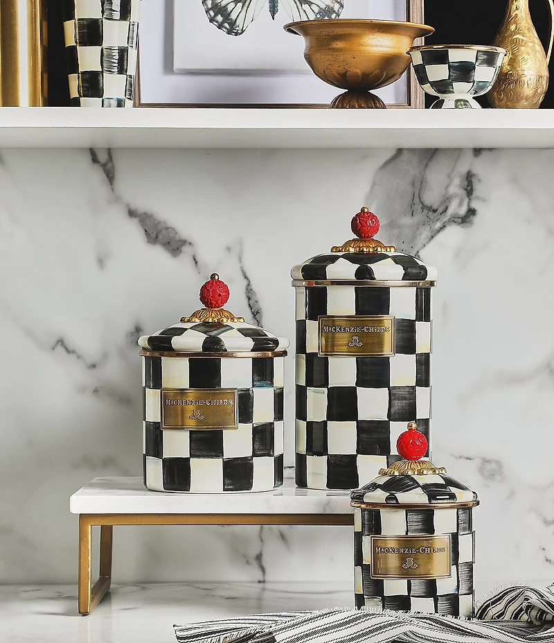 MacKenzie-Childs Courtly Check® Canister