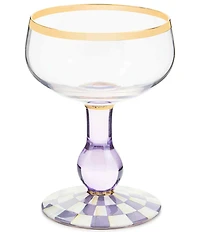 MacKenzie-Childs Check Novelty Coupe Glass