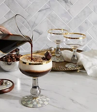 MacKenzie-Childs Check® Coupe Glass