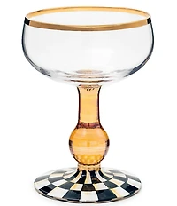 MacKenzie-Childs Check® Coupe Glass