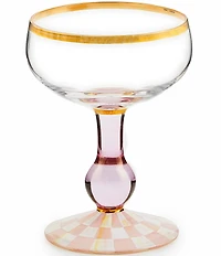 MacKenzie-Childs Check Novelty Coupe Glass