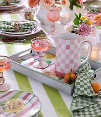 MacKenzie-Childs Check Novelty Coupe Glass