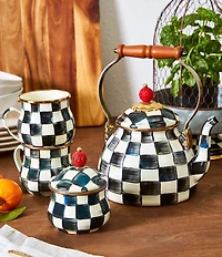 MacKenzie-Childs Courtly Check® Enamel 2-Quart Tea Kettle