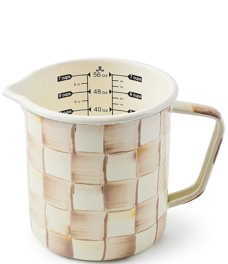 MacKenzie-Childs Check Enamel 7-Cup Measuring Cup