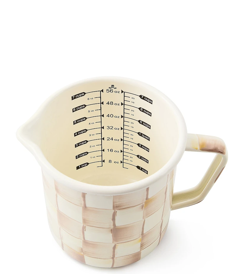 MacKenzie-Childs Check Enamel 7-Cup Measuring Cup