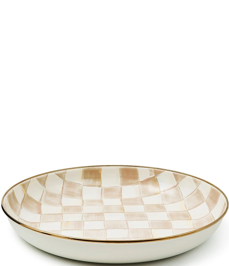 MacKenzie-Childs Check Enamel Abundant Bowl