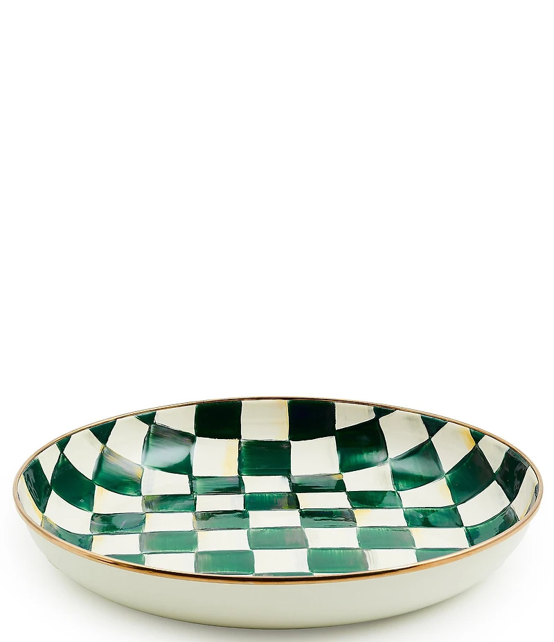 MacKenzie-Childs Check Enamel Abundant Bowl