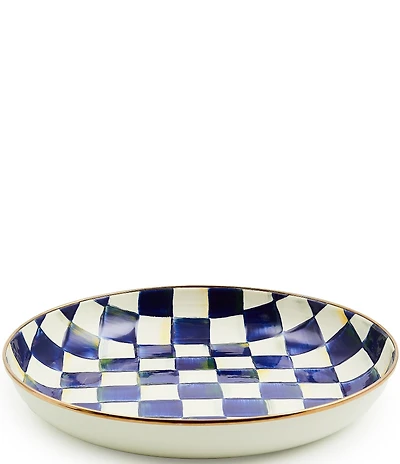 MacKenzie-Childs Check Enamel Abundant Bowl