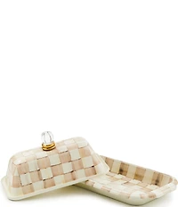 MacKenzie-Childs Check® Enamel Butter Box