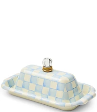 MacKenzie-Childs Check® Enamel Butter Box