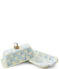 MacKenzie-Childs Check® Enamel Butter Box