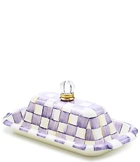 MacKenzie-Childs Check® Enamel Butter Box