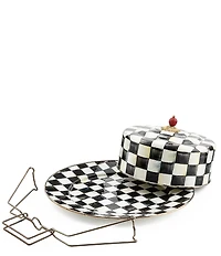 MacKenzie-Childs Courtly Check® Enamel Cake Carrier