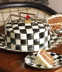 MacKenzie-Childs Courtly Check® Enamel Cake Carrier