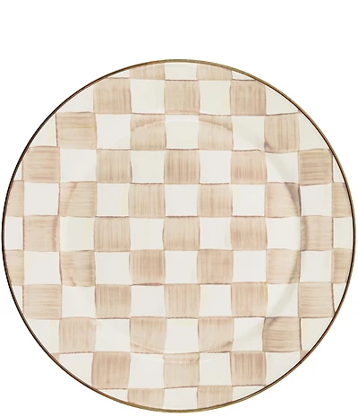 MacKenzie-Childs Check Enamel Charger Plate