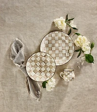 MacKenzie-Childs Check Enamel Charger Plate