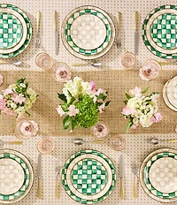 MacKenzie-Childs Check Enamel Charger Plate