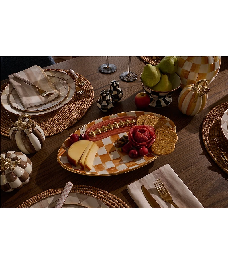 MacKenzie-Childs Check Enamel Charger Plate