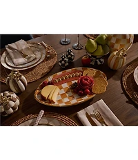 MacKenzie-Childs Check Enamel Charger Plate