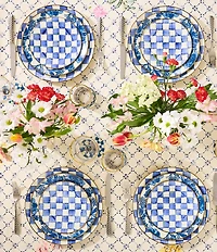 MacKenzie-Childs Check Enamel Charger Plate